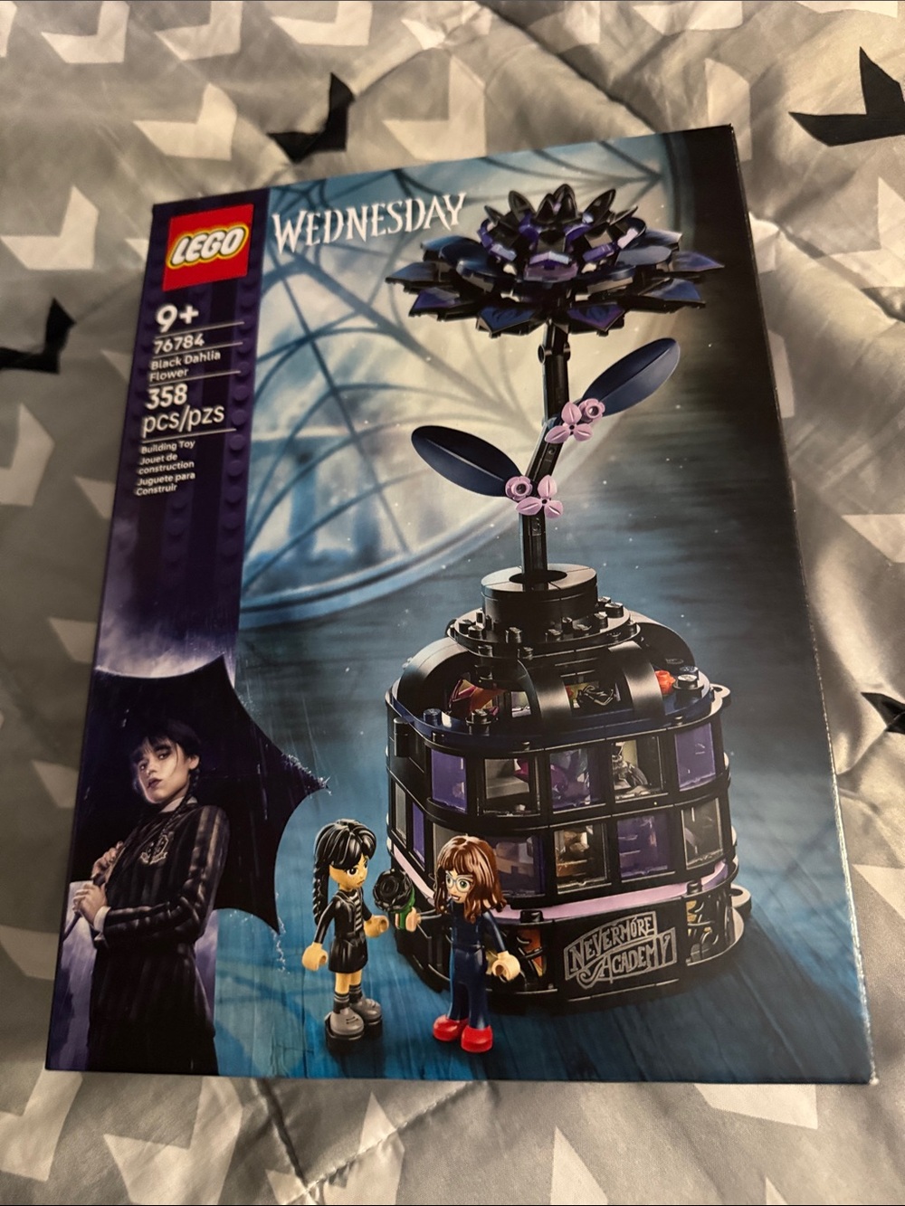 LEGO Wednesday Black and Purple Flower Cage Costume Accessory